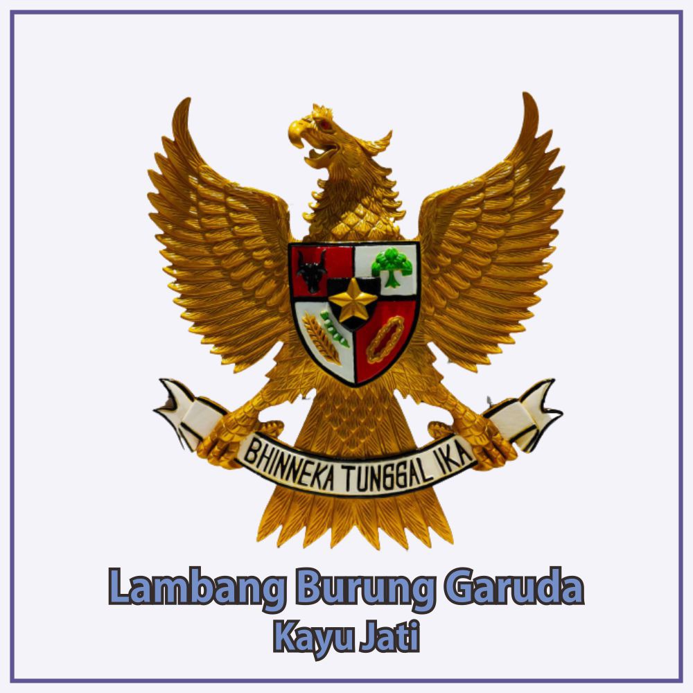 Patung Lambang Garuda Pancasila Negara RI Kayu Jati Premium Size 50x50 |  Shopee Indonesia