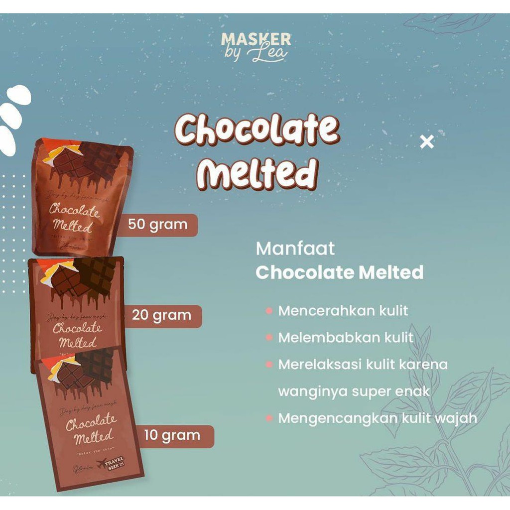 Jual Masker Coklat, Masker Chocolate, Masker Mencerahkan Wajah, Masker Bubuk By Lea Gloria 20 Gram | Shopee Indonesia