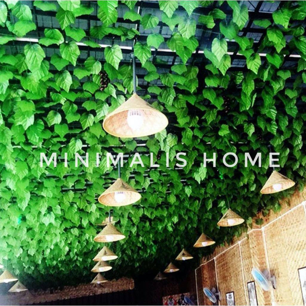 Jual Daun Rambat Besar Sulur Panjang 2m Artificial Anggur Ivy Srigading