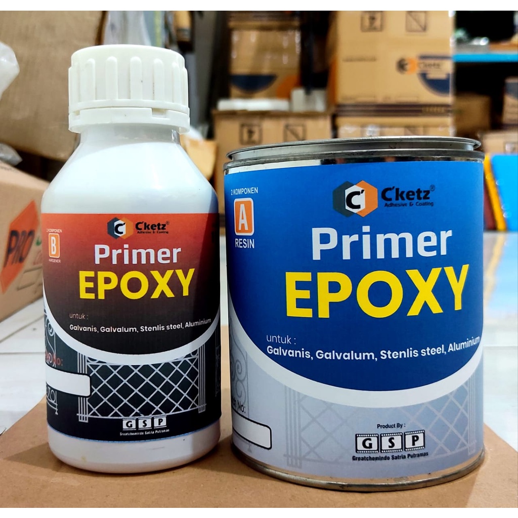 Jual Cketz cat epoxy primer besi galvanis lantai Shopee Indonesia