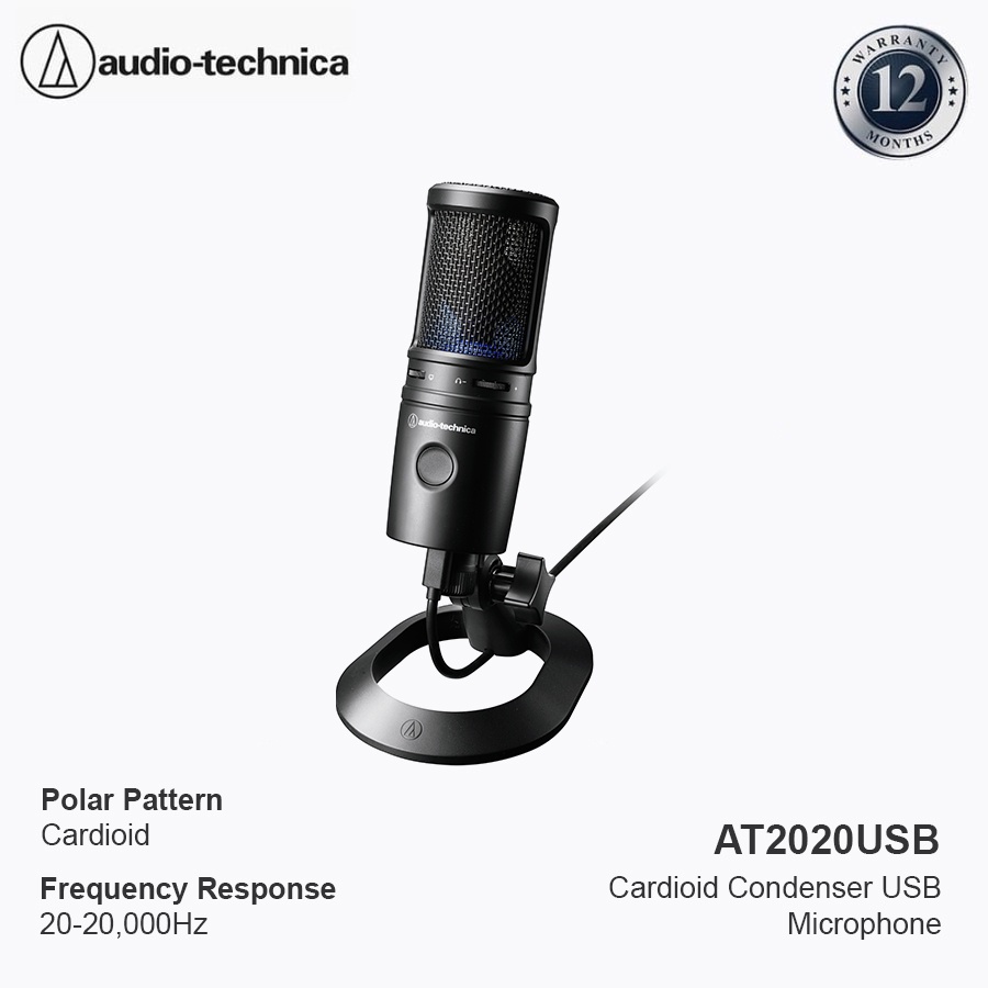 Jual Audio-Technica At2020 Usb Cardioid Condenser Usb Microphone | Shopee Indonesia