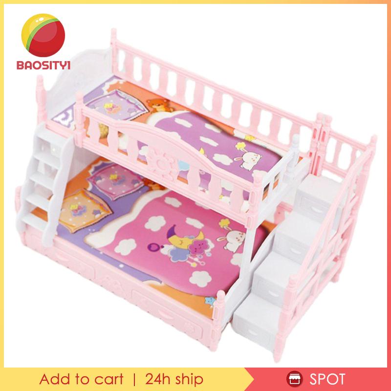 Doll House Furniture 17cm Dollhouse Accessories Bunk Beds Toys for