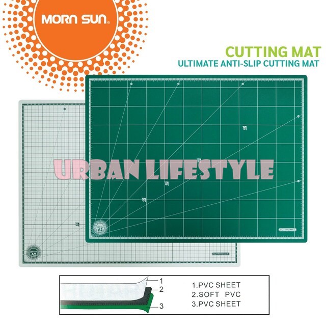 Morn sun มอร์นซัน cutting mat แผ่นรองตัด แผ่นยางรองตัด ที่รองตัดกระดาษ