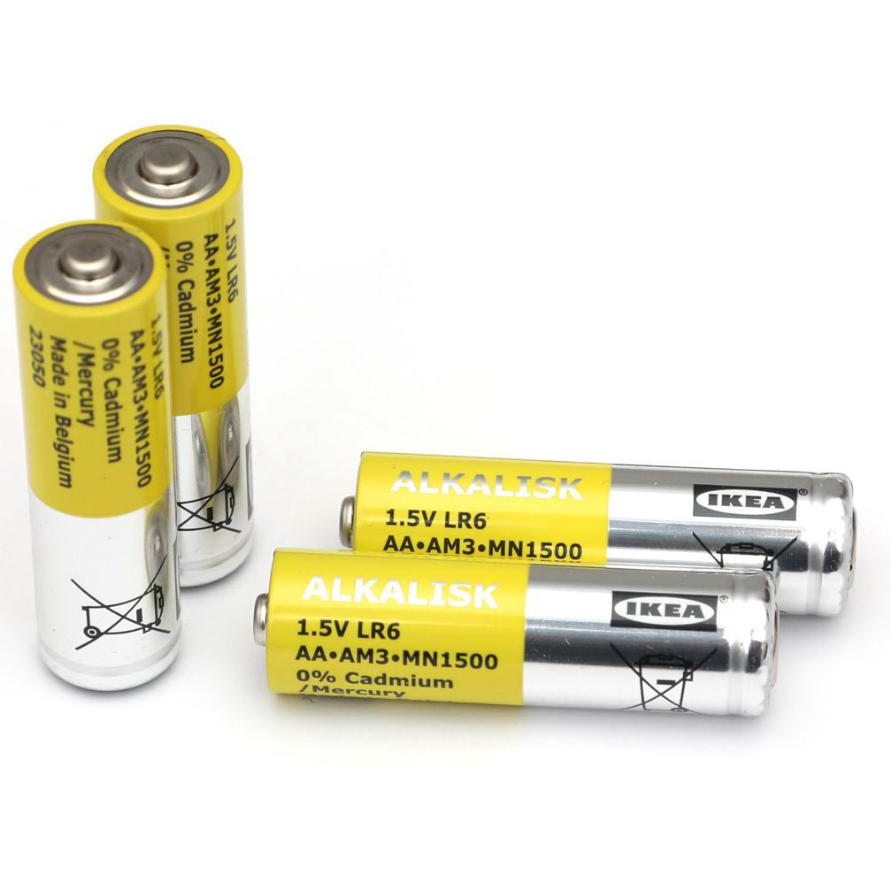 IKEA ALKALISK แบตเตอรี ถ่านไฟฉาย ถ่านอัลคาไลน์ AA AAA Battery alkaline