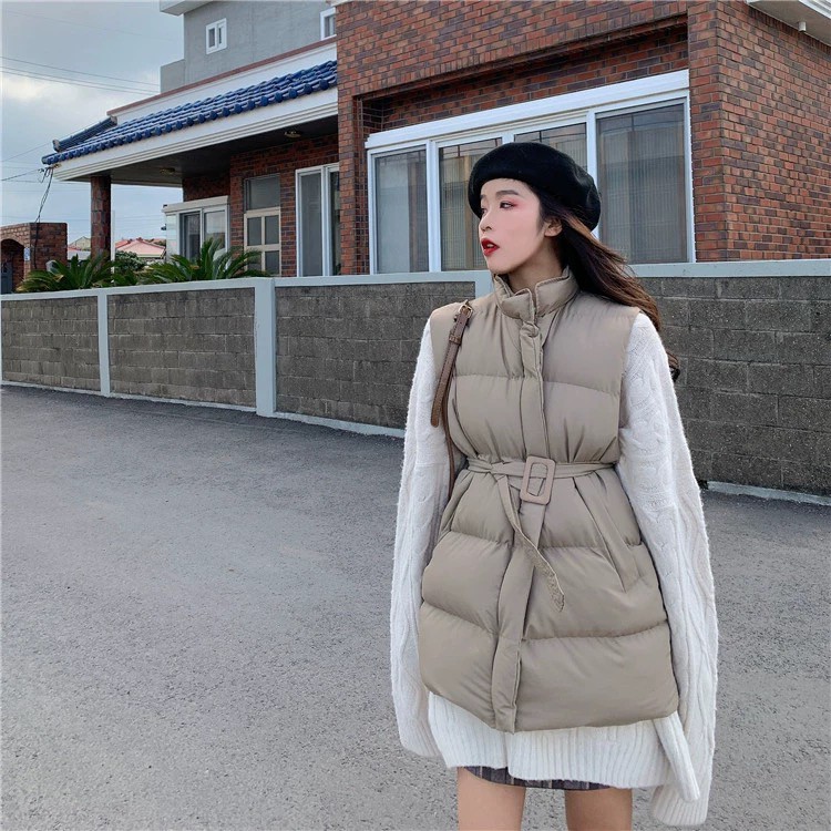 Sleeveless bomber jacket (ส่งฟรี ems) what.u.wear ThaiPick