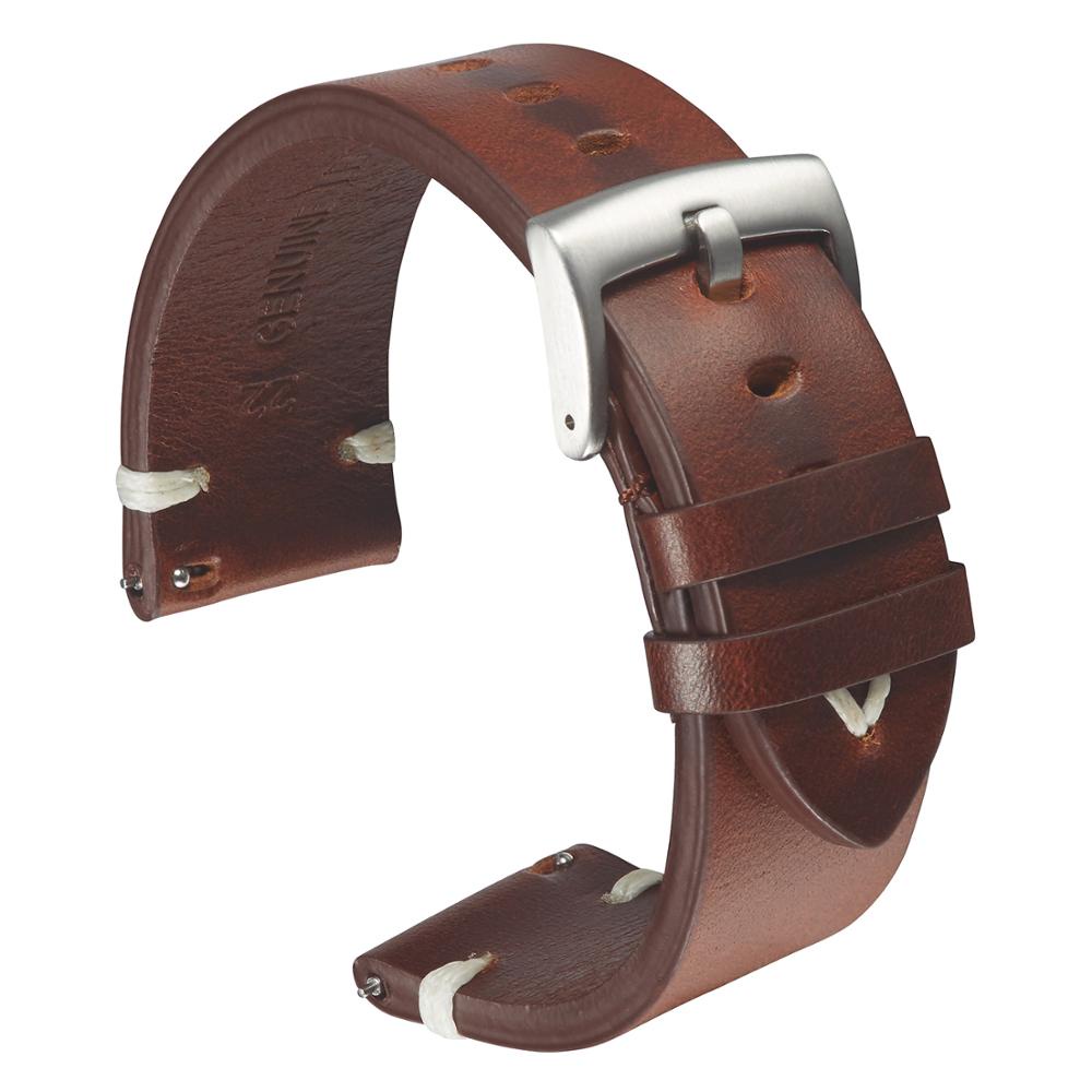 Leather Watchband Strap 18mm 20mm 22mm Quick Release Watch Strap Belt