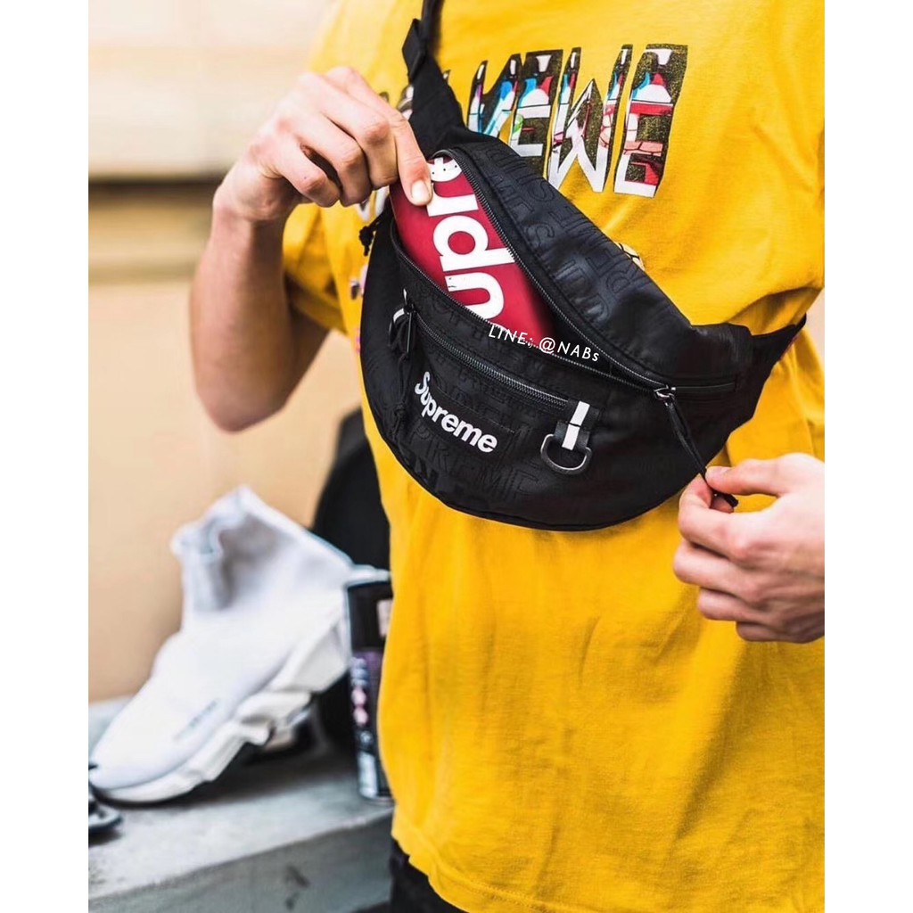 กระเป๋าคาดอก N023 ส่งฟรี !!!Supreme Waist bag SS19 กระเป๋าคาดอกผู้ชาย