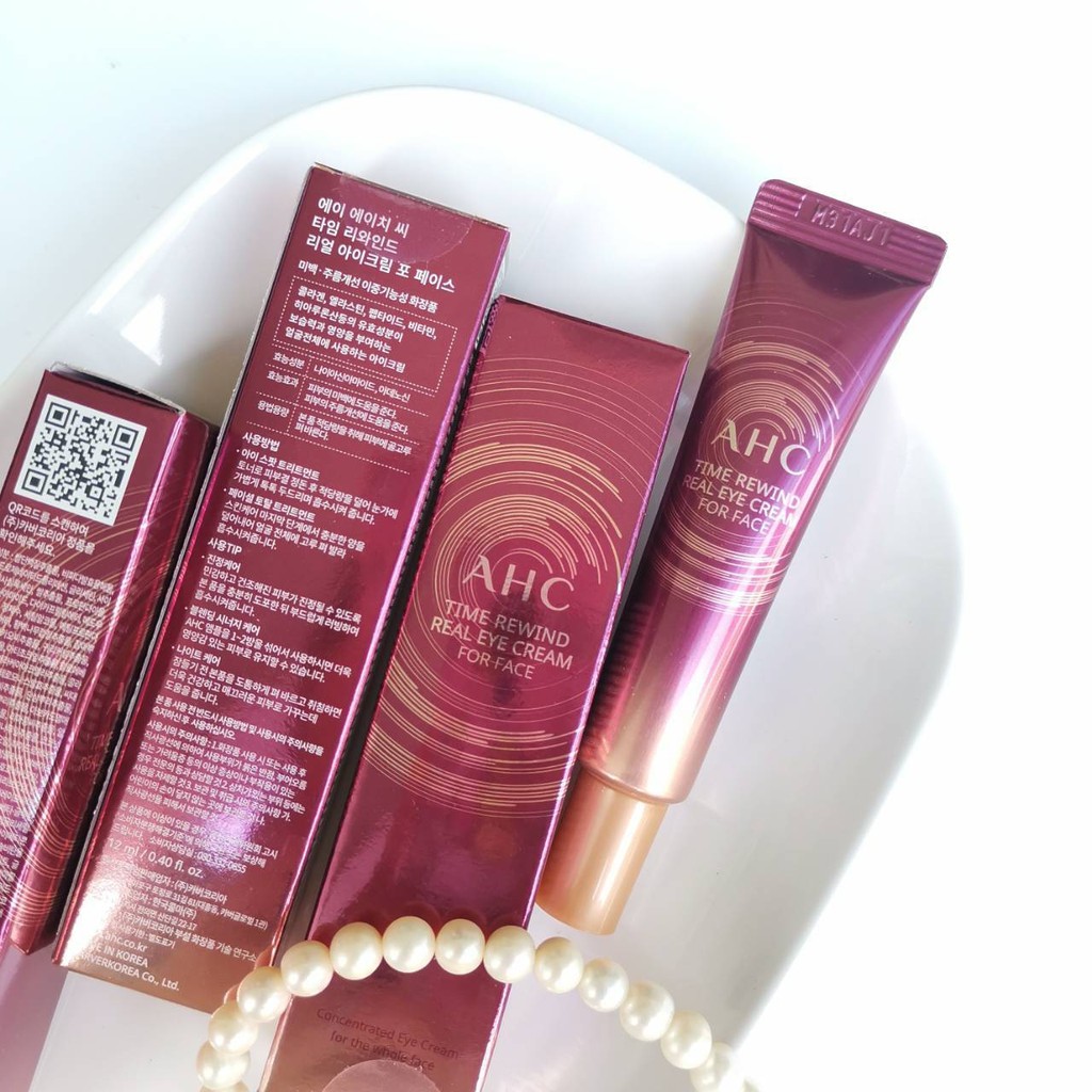 ครีมบำรุงรอบตา AHC ทาต่อถึงคอได้ AHC Eye Cream 12ml. หมดอายุ 12022023พร้อมส่ง หายห่วงริ้วรอยใต้