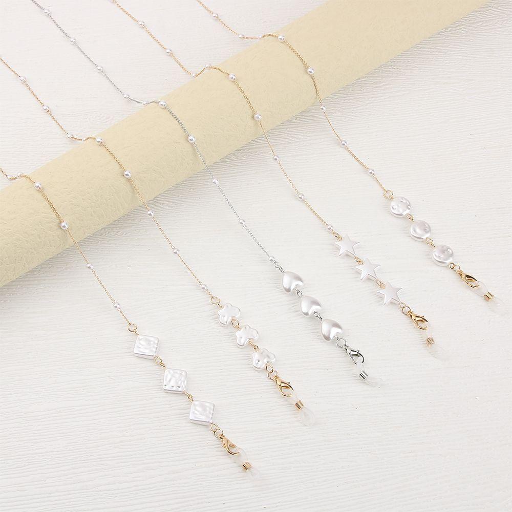 MOILY Fashion Sunglasses Lanyards Pearl Eyeglasses Strap Glasses Chain