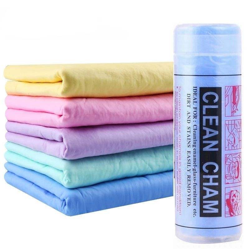 ผ้าชามัวร์เช็ดรถยนต์ Synthetic Chamois Wet Cloth Towel ทำความสะอาด