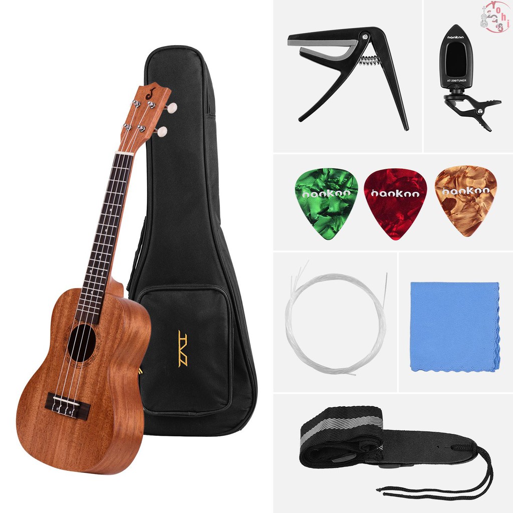 23 Inch Acoustic Concert Ukulele Ukelele Uke Plywood Body Engineered