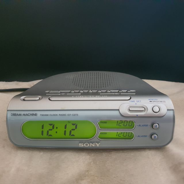 นาฬิกาปลุก วิทยุ Sony FM/AM Clock Radio ICFC273 Shopee Thailand
