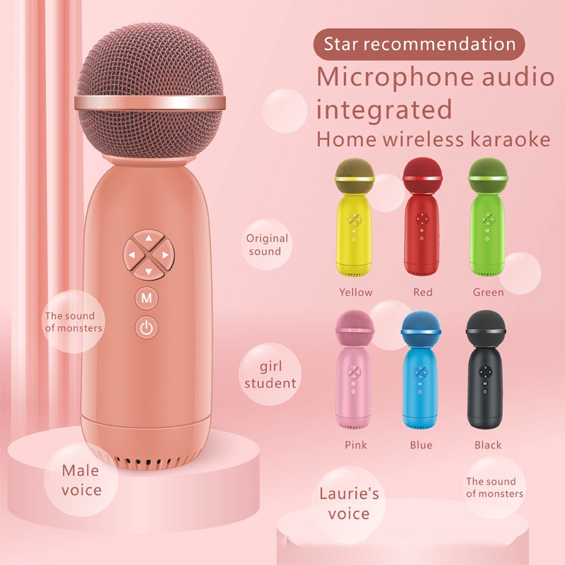 B2022 Karaoke Microphone Portable Wireless Home Singing Machine