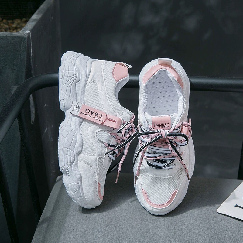 พร้อมส่ง รองเท้าผ้าใบผู้หญิง รองเท้าแฟชั่น Sport Sneaker // U BALI