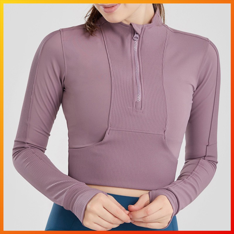 ใหม่ 5 สี lululemon Yoga Top เสื้อยืดแขนยาว 9035 Shopee Thailand