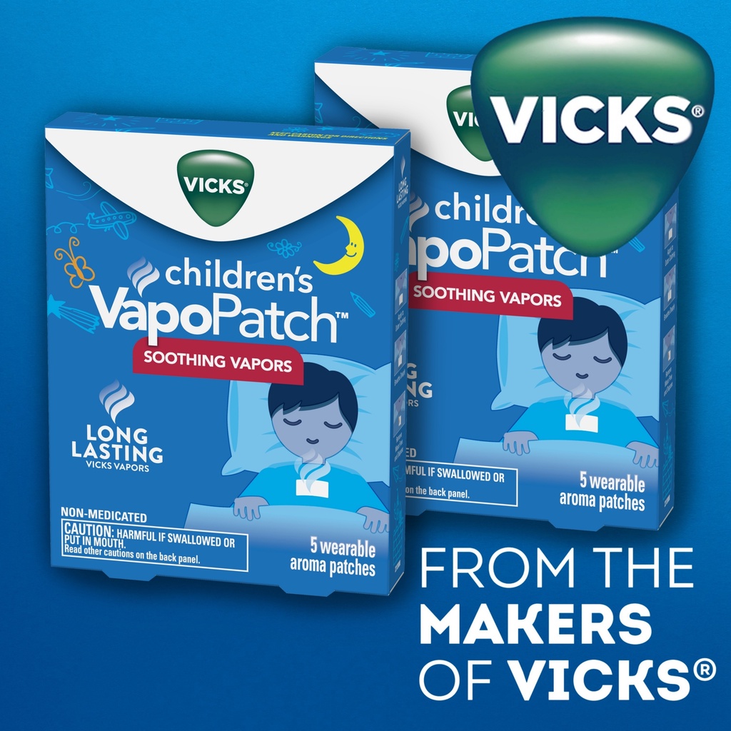 Vicks Children's VapoPatch Long Lasting Soothing Vicks Vapors ( 1 กล่อง