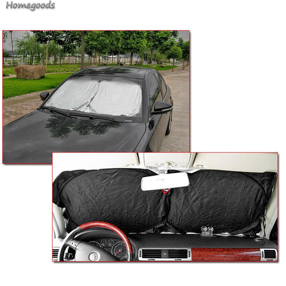☍♀2Pcs Car Sun Visor Rear Side Window Sun Shade Mesh Fabric Sun Visor
