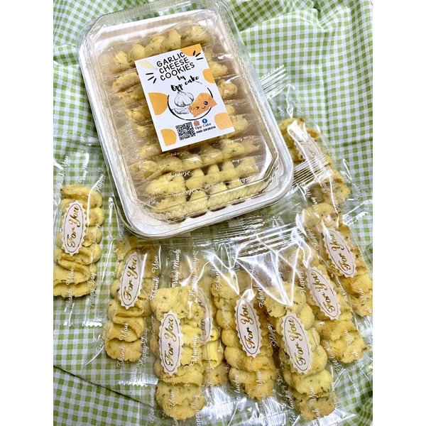 คุกกี้ กระเทียม ชีส garlic cheese cookies oppcake ThaiPick