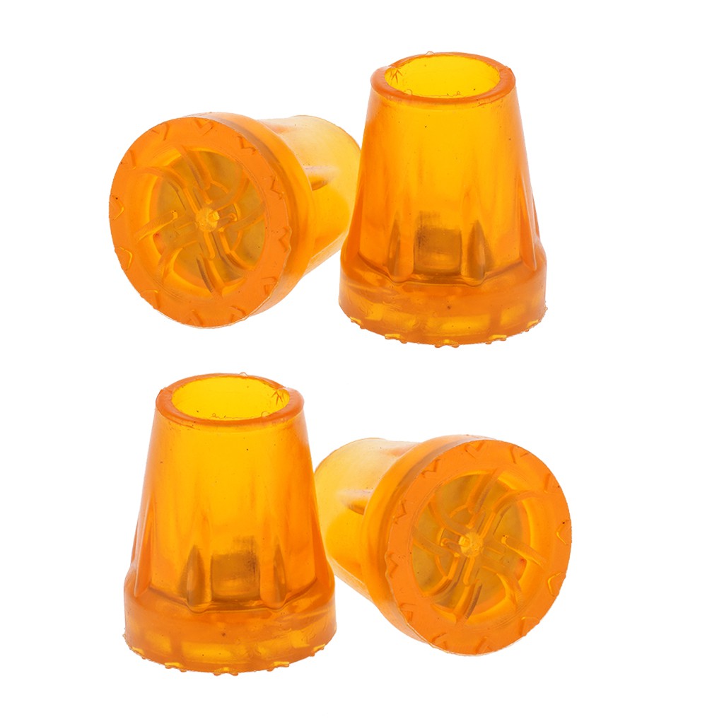 4pcs Professional Anti Slip Walking Stick End Crutch Cane Rubber Leg