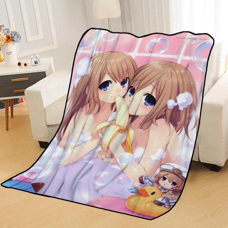 ผ้าห่มการ์ตูน Custom Anime Girl Blankets for beds throw blanket soft