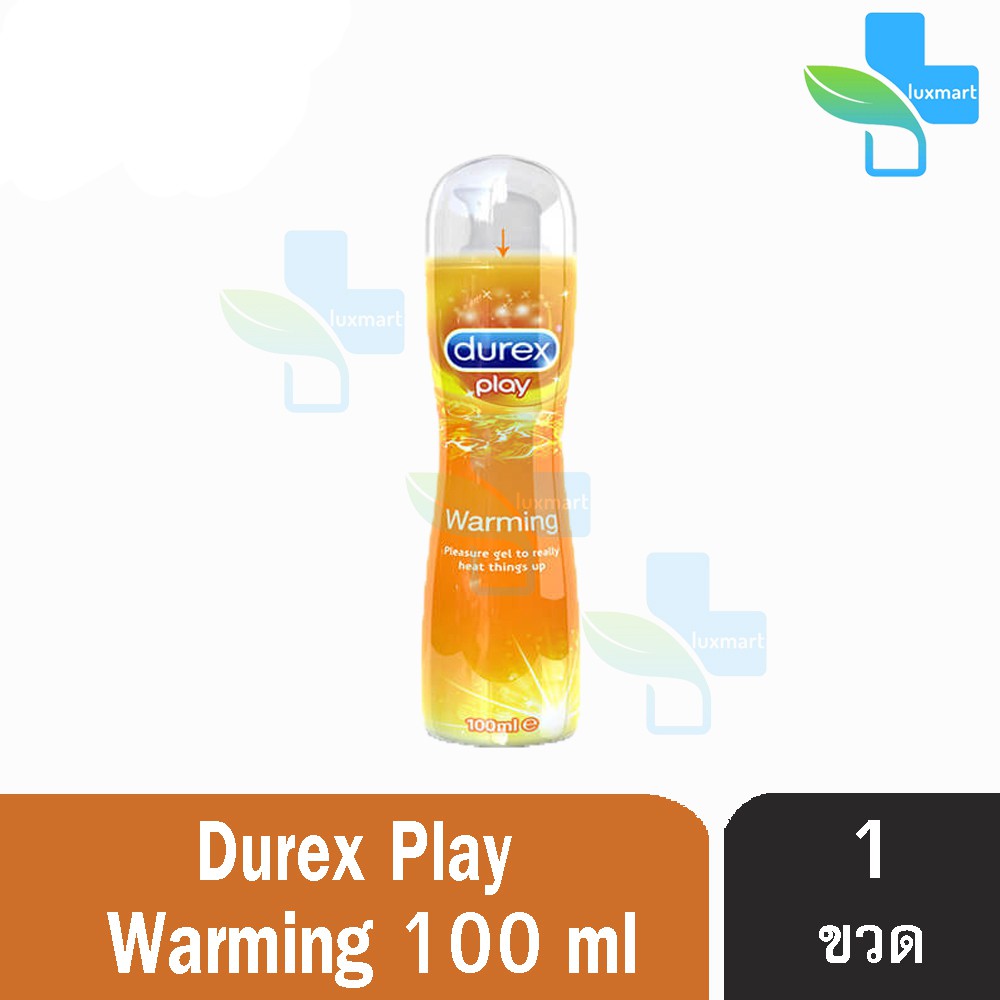 Durex Play Warming Gel 100 ml [1 ขวด][สีเหลือง] เจลหล่อลื่น ดูเร็กซ์