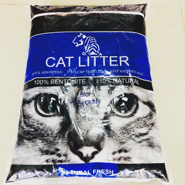 Cat Litter ทรายแมวเบนโทไนท์และคาร์บอน สูตรเก็บกลิ่น ขนาด10ลิตร Shopee