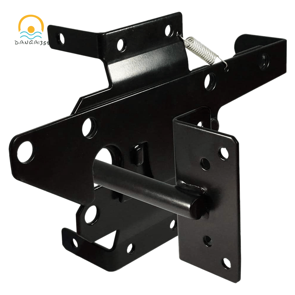 SelfLocking Gate Latch Heavy Duty Post Mount Automatic Gravity Lever