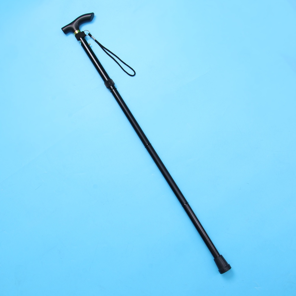 Aluminum Folding Trekking Pole Walking Cane Retractable Antislip Four