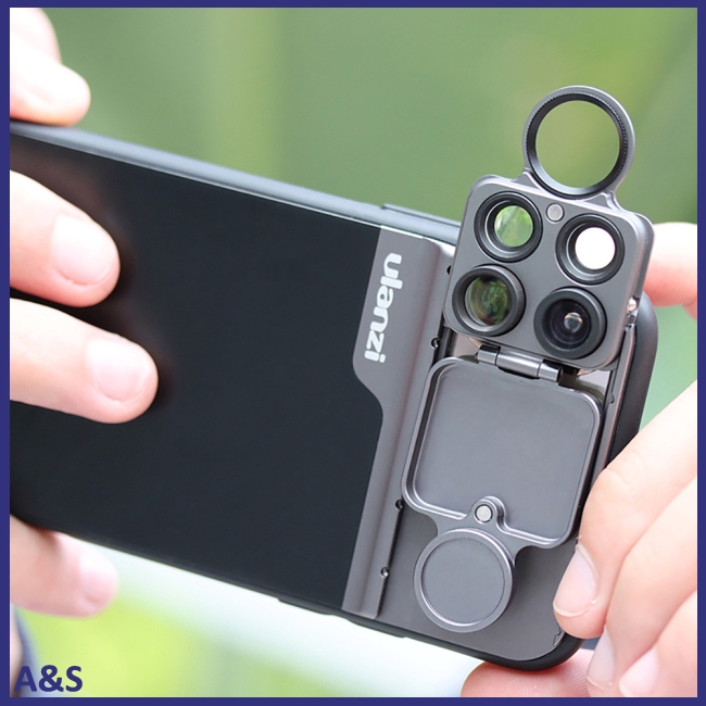 5 in 1 Phone Lens Case Kit 20X Super Macro Lens CPL Fisheye Telephoto