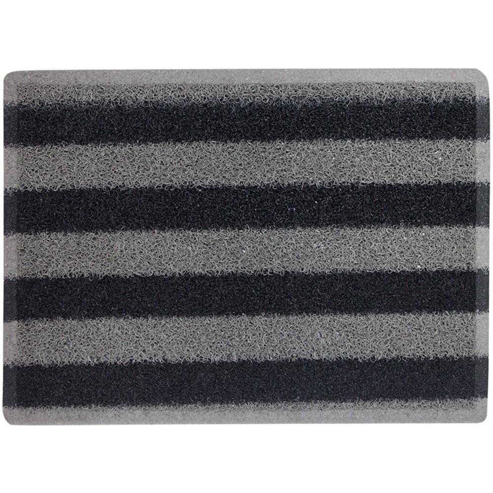 พรมเช็ดเท้าดักฝุ่น T CMDB11S 45X60 ซม. สีเทา/ดำ DOOR MAT STYLE CMDB11S