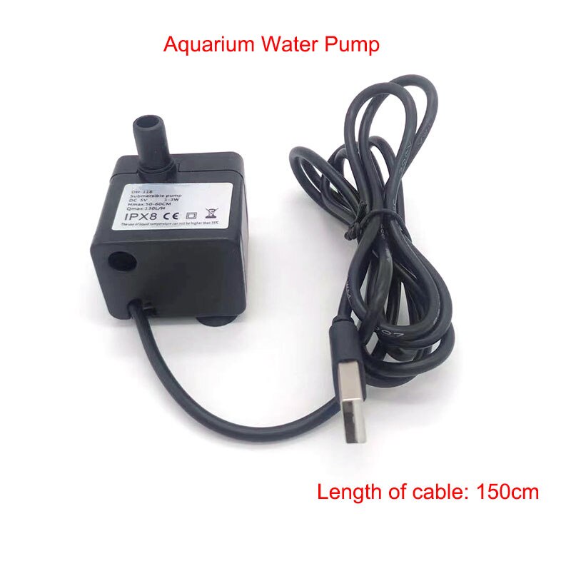 5V UltraQuiet Submersible Aquarium Water Pump Water Fountain Pump
