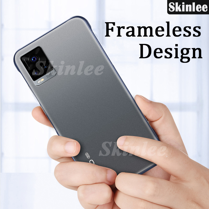 For VIVO V20 Pro Case Ultra Thin Frameless Design Clear Matte Back