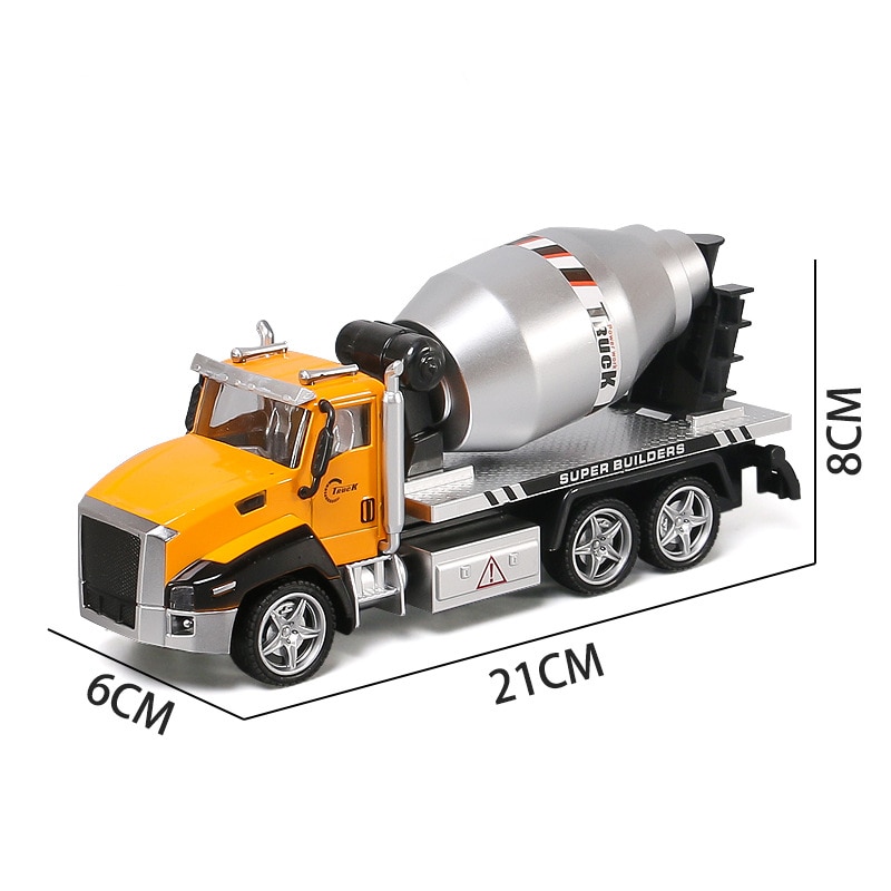 Engineering Truck Cement Mixer Model Concrete Construction Car Kids Toy