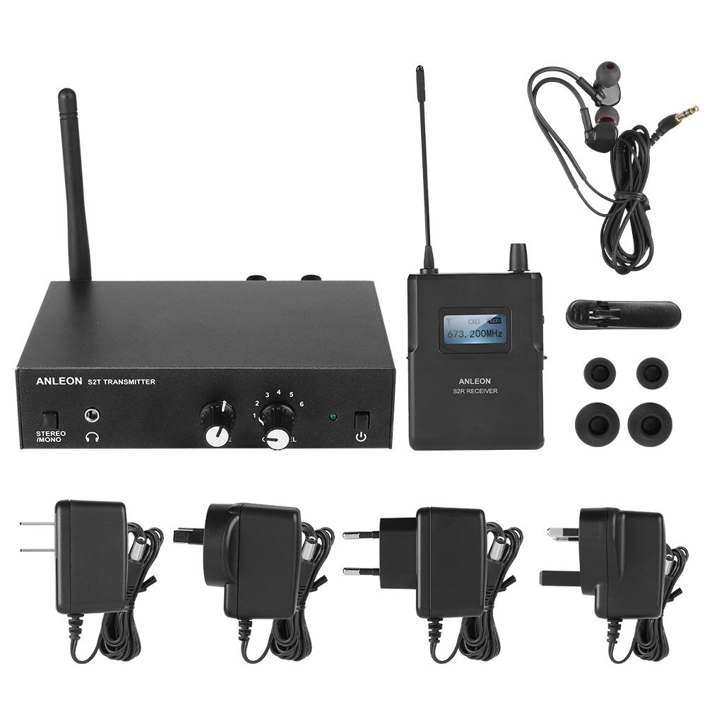ANLEON S2 Wireless Inear Monitor System UHF Stereo IEM System Stage
