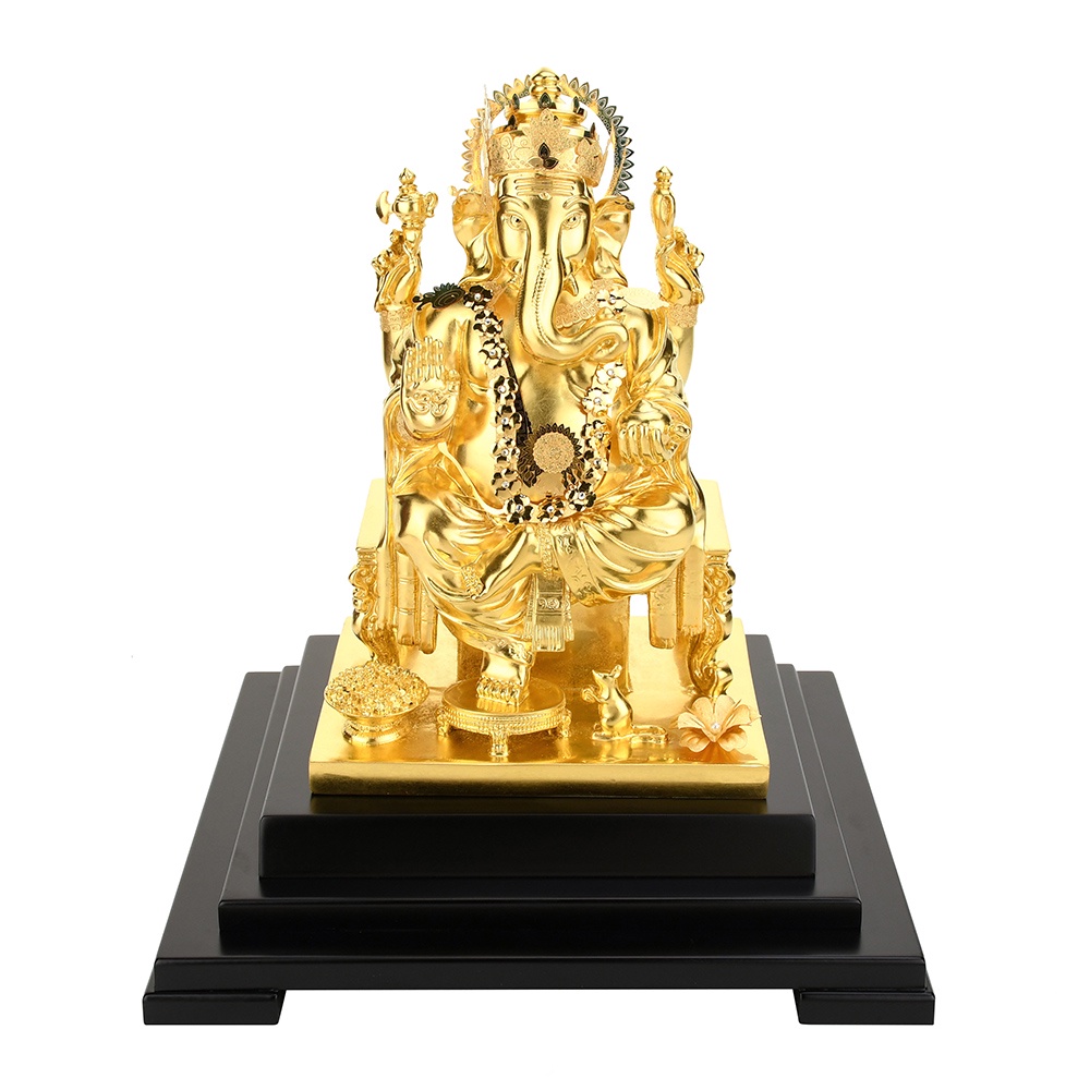 Indian Buddhism Gold Foil Ganapati Ganesh Gold Lord Ganesha Elephant
