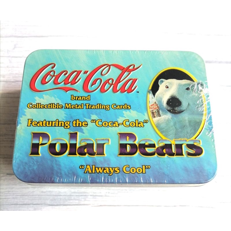 (Sealed Box) กล่องการ์ดเหล็กโคคาโคล่า ซีรี่ย์ หมีขั้วโลก ( COCACOLA