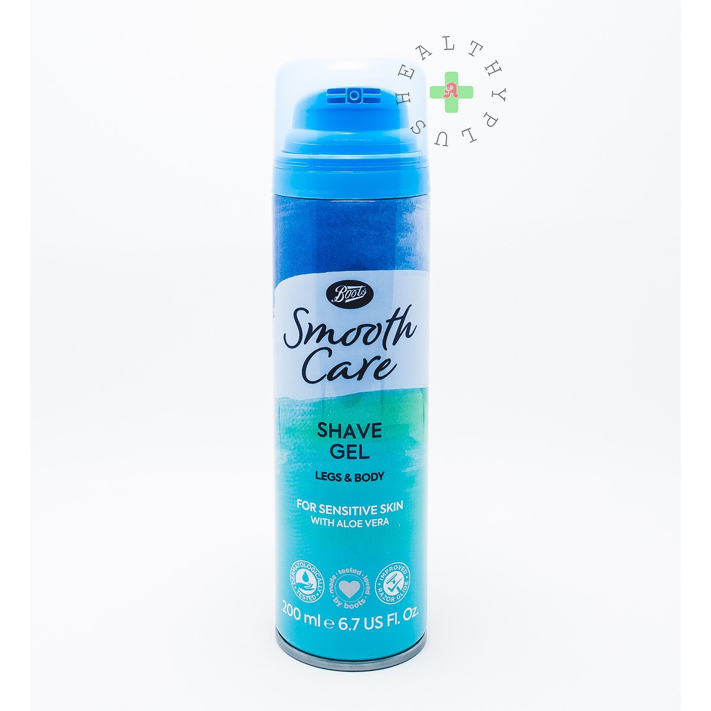 Boots Smoothcare Shave Gel for Sensitive Skin 200ml ผลิตภัณฑ์สำหรับโกน