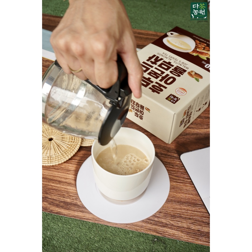 Walnut Almond Jobs Tear เครื่องดื่มวอลนัท อัลมอนด์ ลูกเดือย 3in1