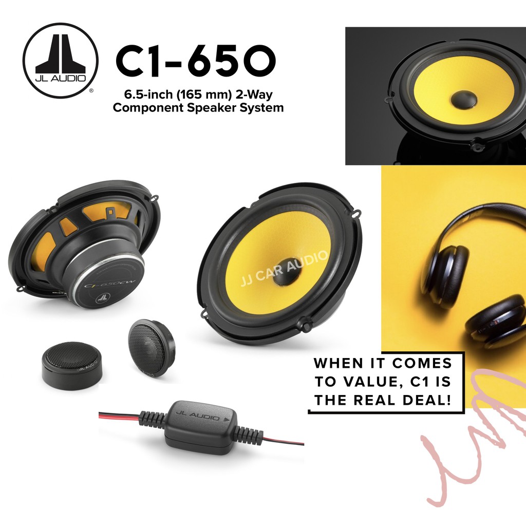 ลำโพงติดรถยนต์ JL AUDIO C1-650 ขนาด 6.5 นิ้วแบบแยกชิ้น | Shopee Thailand