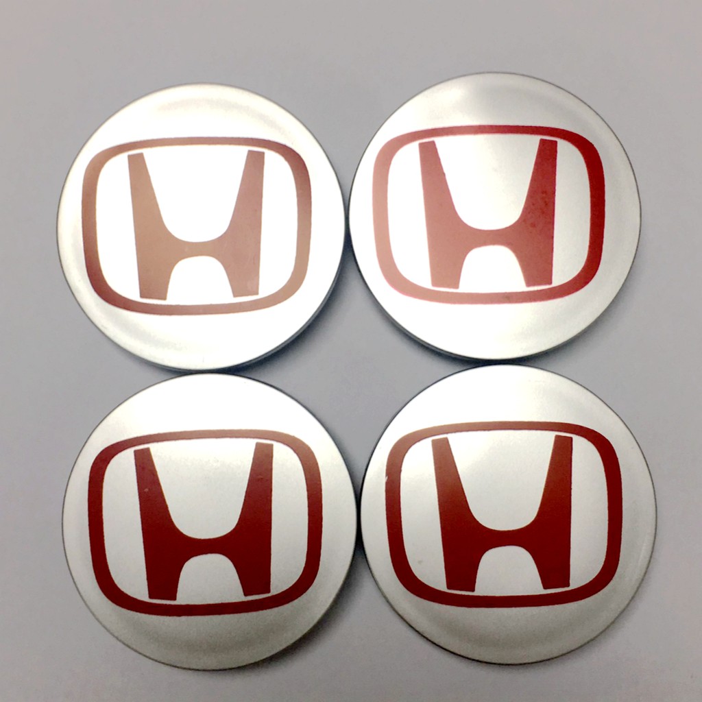 4Pcs 69mm For Honda Civic Accord CRV Wheel Emblem Hub Center Cap Badge