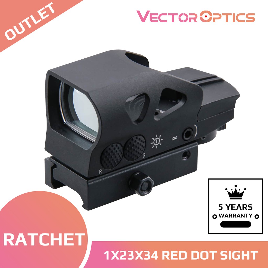 Vector Optics Ratchet 1x23x34 Multi 4 Reticle Red Dot Scope Weapon