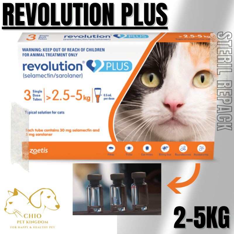 Revolution Plus 25kg Cat Lice Medicine Scabies Medicine Cat Mite
