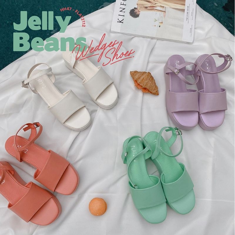 Jelly Beans Wedges Shoes จาก Flat2112 mook.official ThaiPick
