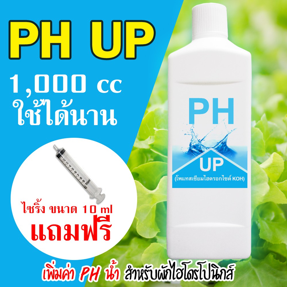 Ph Up เพิ่มค่า ph สำหรับผักไฮโดรโปนิกส์ ขนาด 1 ลิตร Shopee Thailand