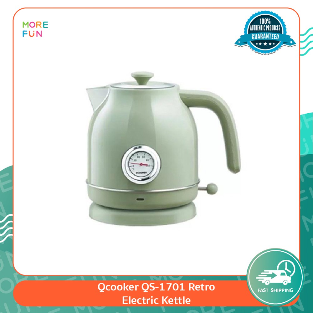 พร้อมส่ง Xiaomi Qcooker QS1701 Retro Electric Kettle กาต้มน้ำ mi