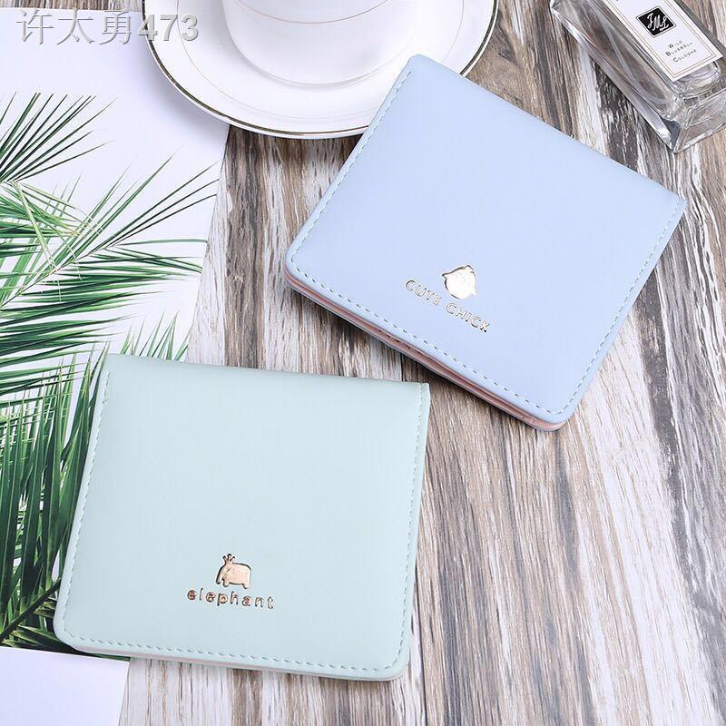 2018 ผู้หญิงใหม่สั้น wallet student Korean version cute Pearl clip coin purse small fresh
