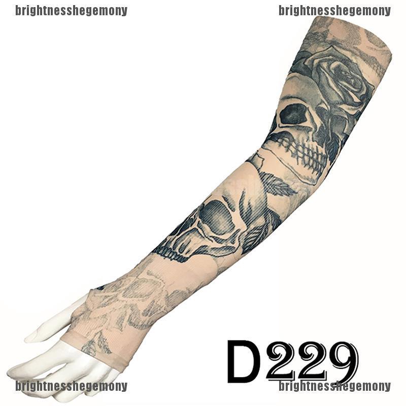 BMTH Fashion Tattoo Sleeves Arm Warmer UV Protection Outdoor Fake