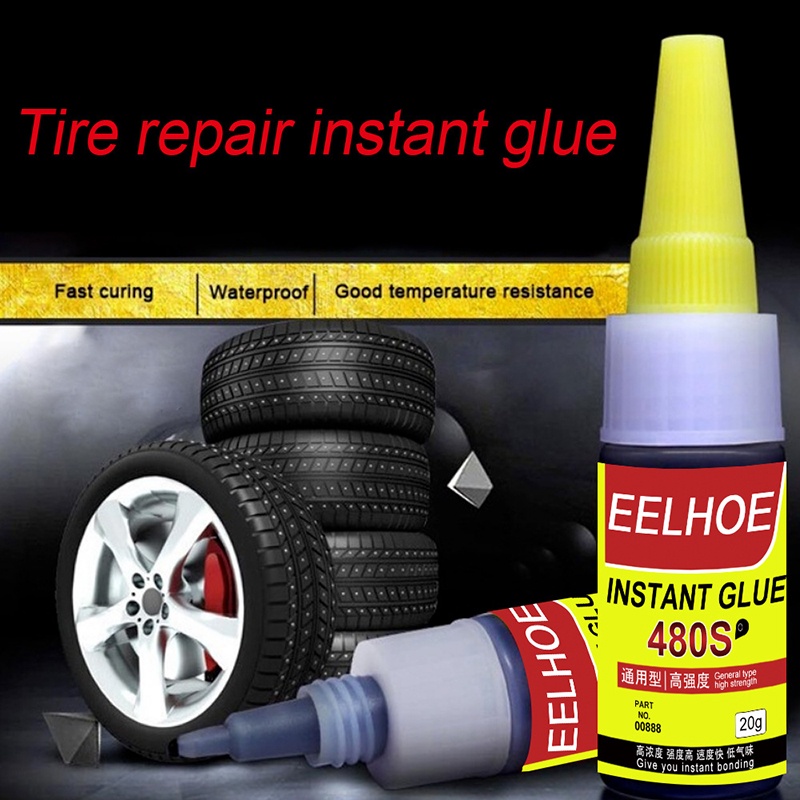 กาวAuto Adhesives Tire Repair Glue Sealer Super Caulk Car Rubber Repair Tire Glue Window Speaker