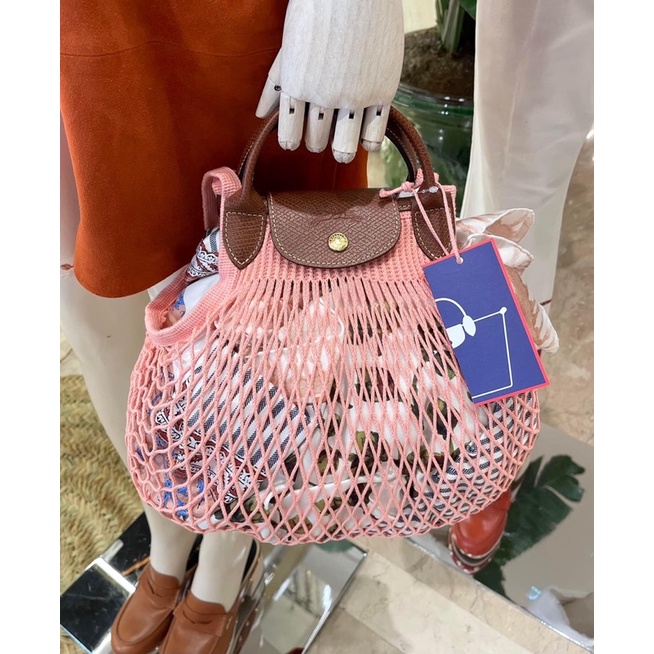 พร้อมส่ง Longchamp Le Pliage Filet Shoulder bag ลองชอม ตาข่ายรุ่นใหม่