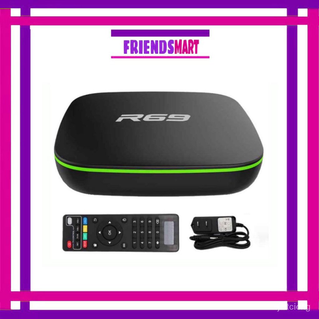 R69 Android 10 Smart TV Box 1GB8GB Quad Core WIFI H.265 4K Video Media